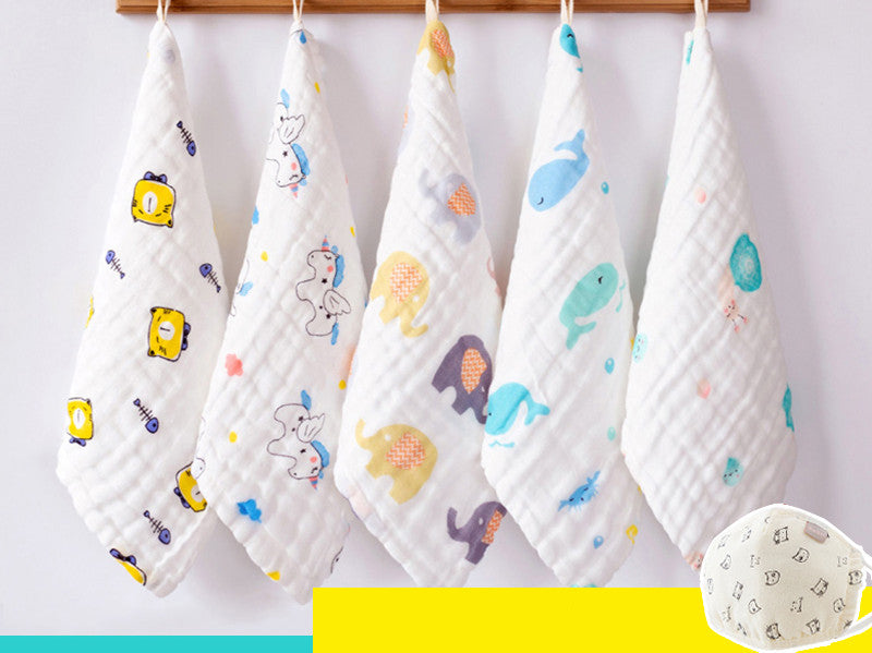 Saliva Towel, Cotton Gauze, Baby Supplies, Super Soft Face Wash, Small Square