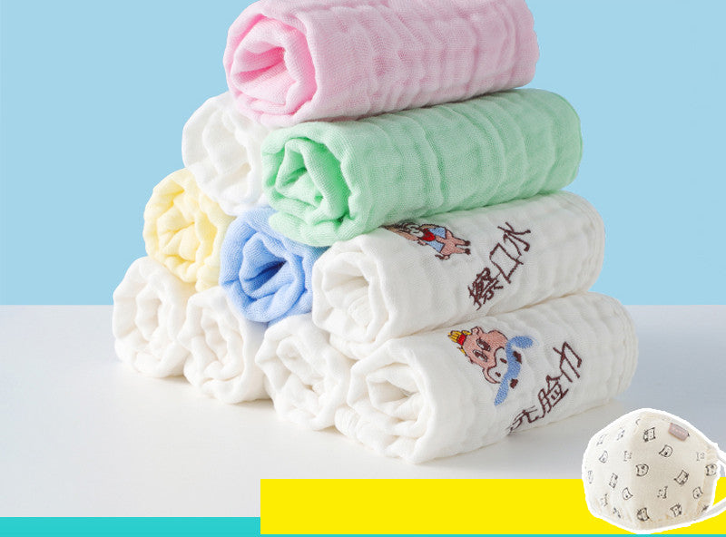 Saliva Towel, Cotton Gauze, Baby Supplies, Super Soft Face Wash, Small Square