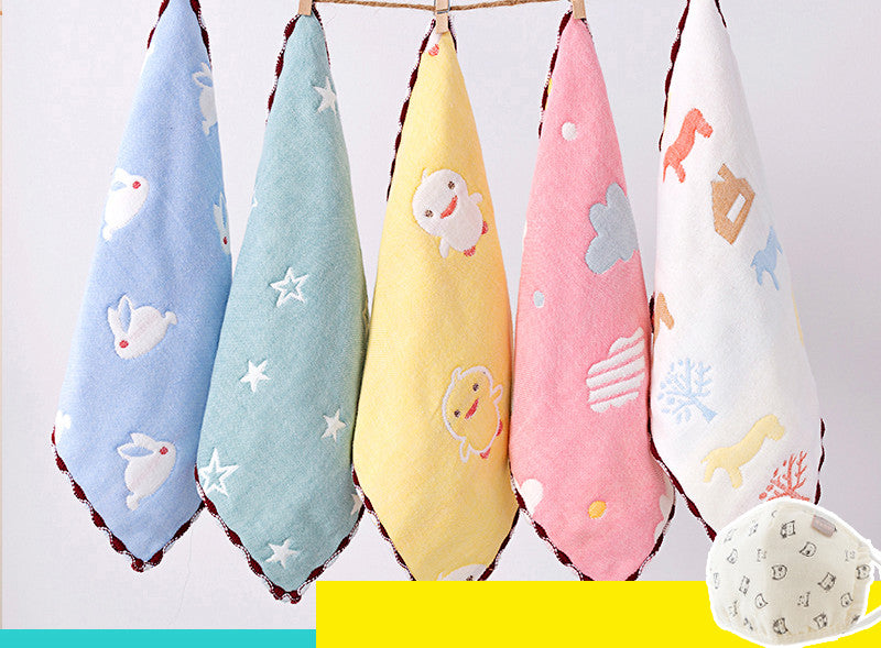 Saliva Towel, Cotton Gauze, Baby Supplies, Super Soft Face Wash, Small Square