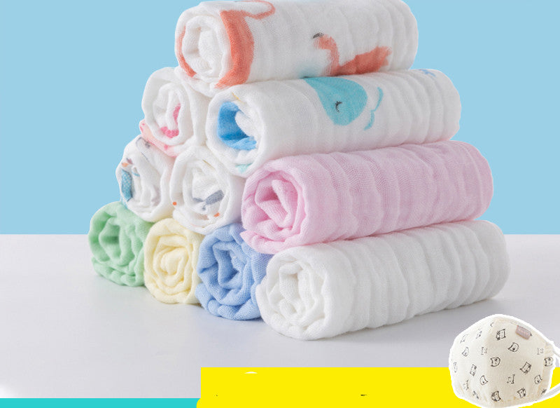 Saliva Towel, Cotton Gauze, Baby Supplies, Super Soft Face Wash, Small Square