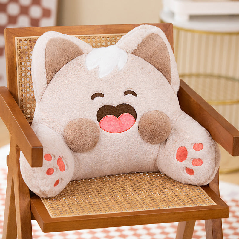 Cartoon Waist Care Warm Winter Office Nap Plush Cushion Gift