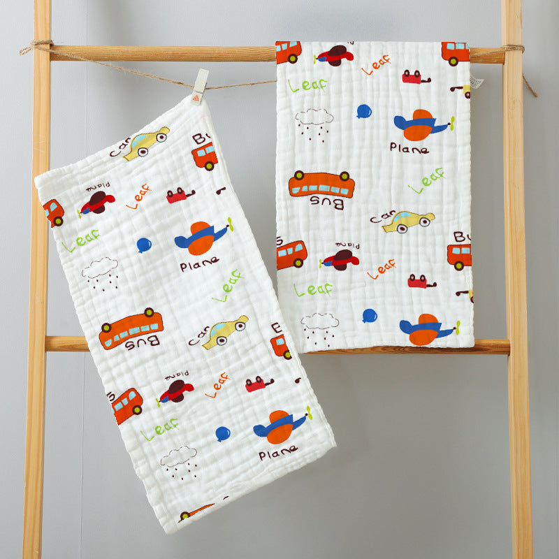 Muslin Burp Cloths Cotton 20x10inch 25x50cm Hand Washcloths For Baby, Super Soft And Absorbent 6 Layers Baby Burping Cloth For Boys Girls 6 Pack