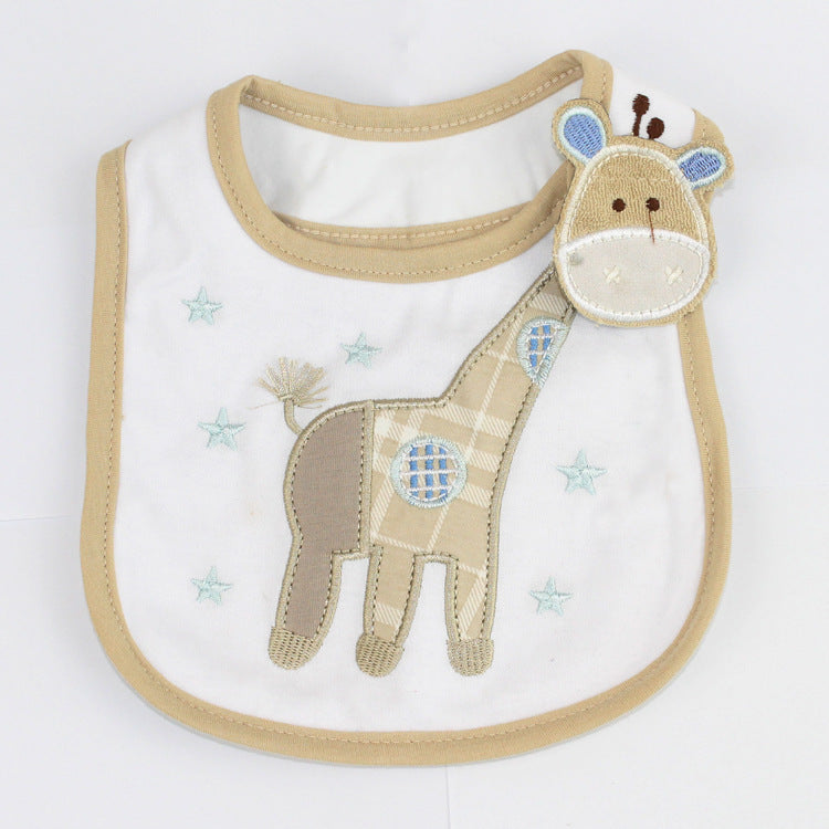 Optional Baby Bib Children's Cotton Three-layer Waterproof Saliva Towel