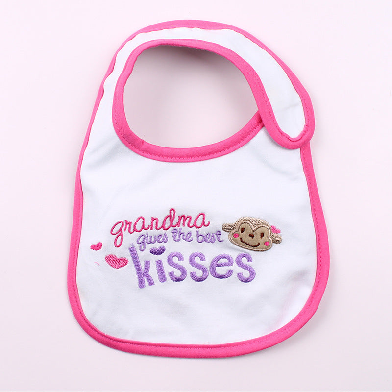 Optional Baby Bib Children's Cotton Three-layer Waterproof Saliva Towel