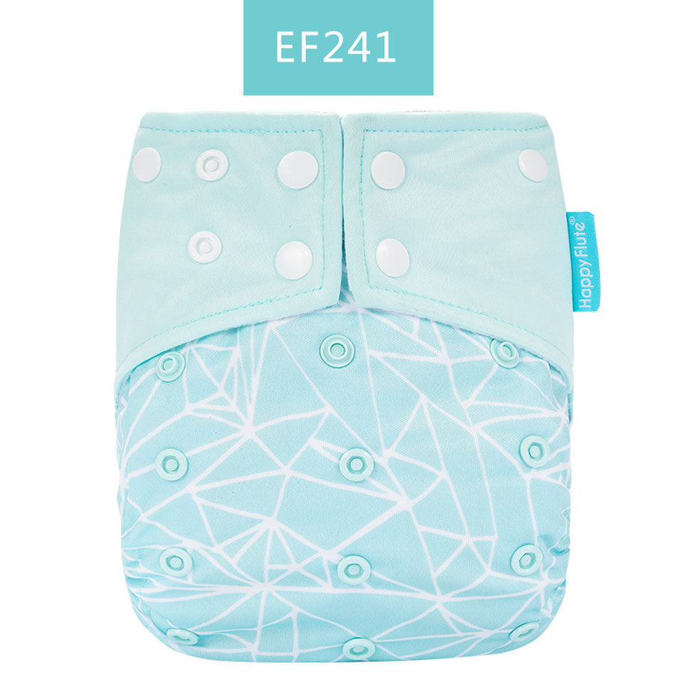 Happyflute Baby Cloth Diaper Waterproof Side Leakage Prevention Washable Diaper Pants Cloth Diaper Cloth Diaper Cover