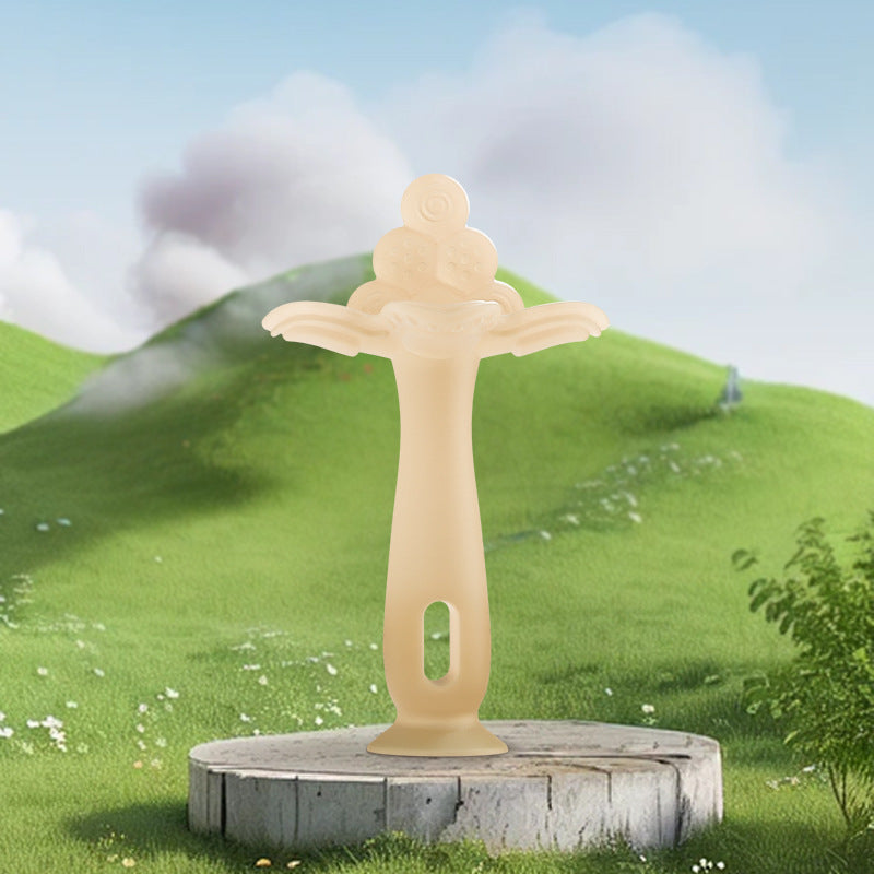 Silicone Rabbit Teether Infant Molar Rod Baby Teething Prevent Hand Sucking Artifact