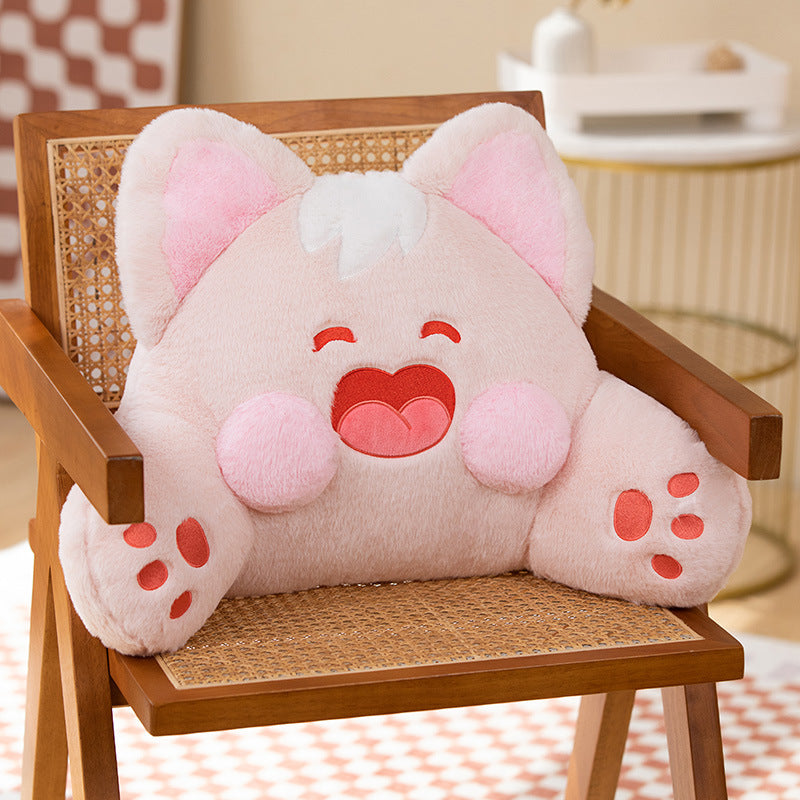 Cartoon Waist Care Warm Winter Office Nap Plush Cushion Gift