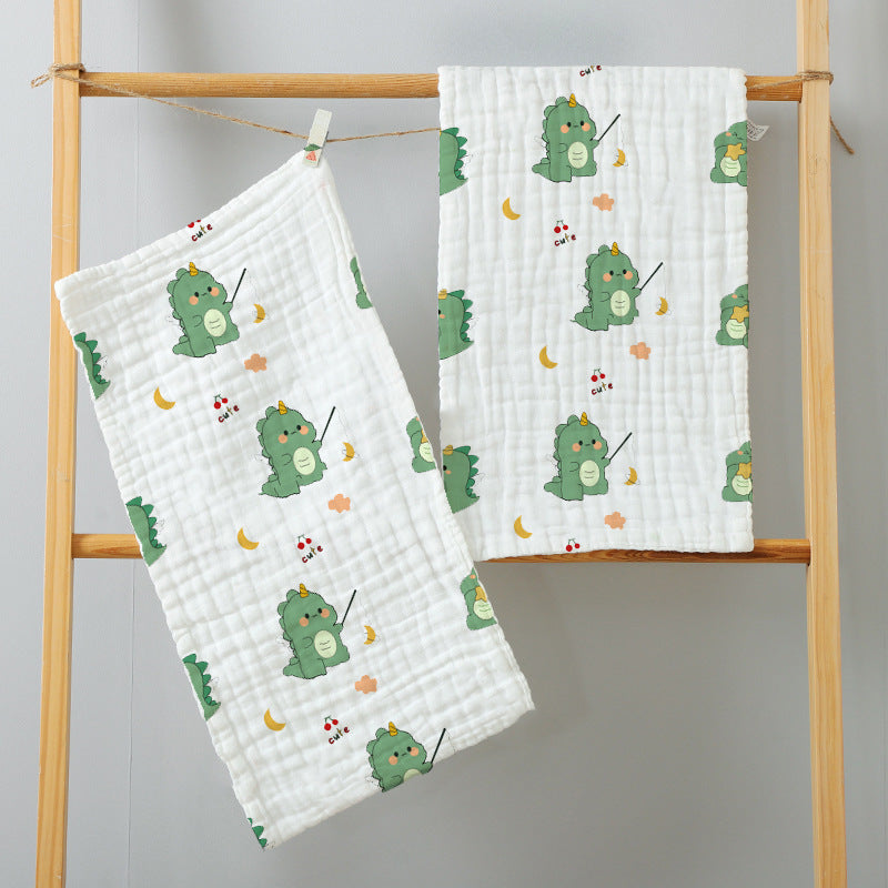 Muslin Burp Cloths Cotton 20x10inch 25x50cm Hand Washcloths For Baby, Super Soft And Absorbent 6 Layers Baby Burping Cloth For Boys Girls 6 Pack