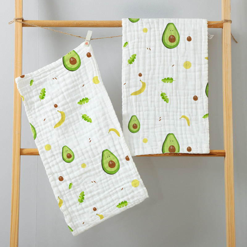 Muslin Burp Cloths Cotton 20x10inch 25x50cm Hand Washcloths For Baby, Super Soft And Absorbent 6 Layers Baby Burping Cloth For Boys Girls 6 Pack