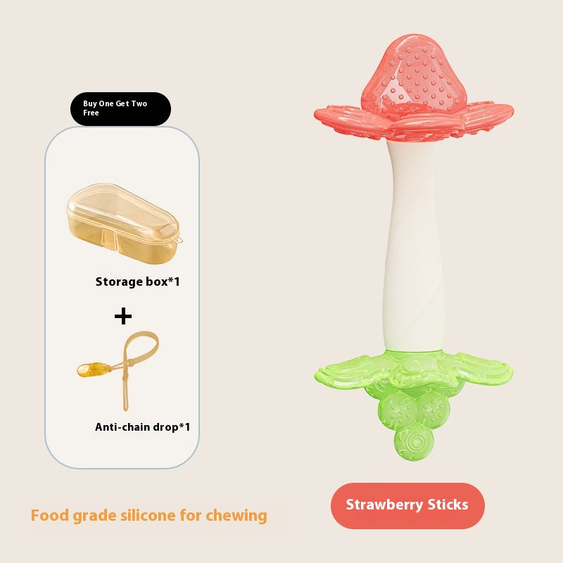 Silicone Rabbit Teether Infant Molar Rod Baby Teething Prevent Hand Sucking Artifact